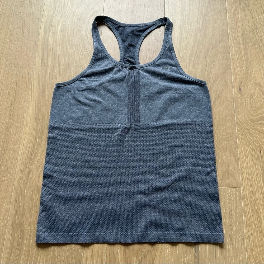 Champion Women's Gray Racerback Tank Top Running Gym Track Active Small Drifit